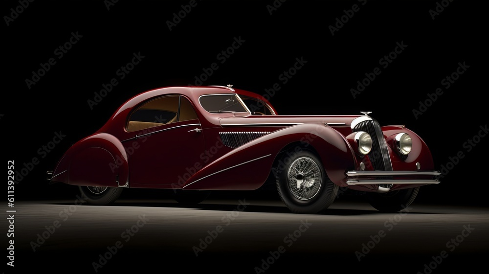 Fototapeta premium A Vintage Classic Car - A Timeless Symbol of Elegance