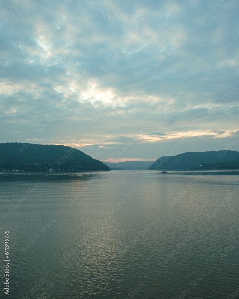 View of the Hudson River from Fleischmann Pier Park, Peekskill, New York View of the Hudson River from Fleischmann Pier Park, Peekskill, New York