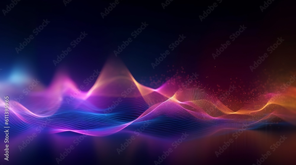 Abstract Modern Futuristic Background with Blue Pink and Gold