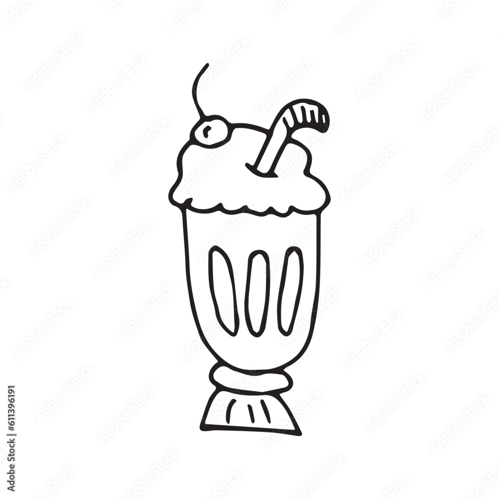 Cocktail . on a white background. Illustration of classic drinks in different types of glasses. Vector illustration. doodle art. Cocktail . on a white background. Illustration of classic drinks in different types of glasses. Vector illustration. doodle art.