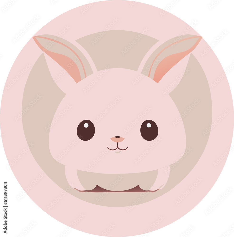 Cute rabbit. Generative AI Cute rabbit. Generative AI