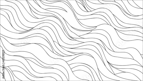 An Adult Coloring Page of An Abstract Background
