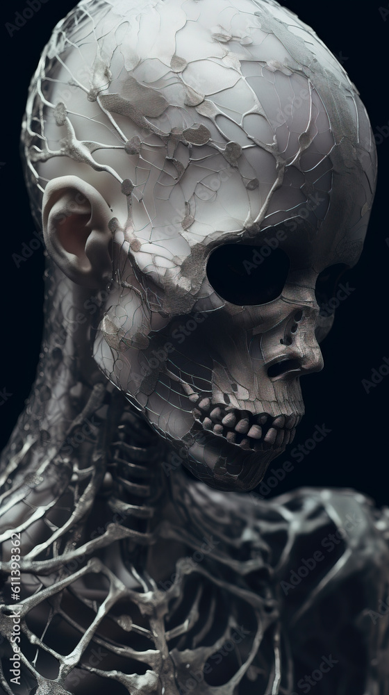 From Mortality to Majesty: An Exquisite Illustration Unveiling the Profound Beauty of the Human Skullcreated with Generative AI technology From Mortality to Majesty: An Exquisite Illustration Unveiling the Profound Beauty of the Human Skullcreated with Generative AI technology