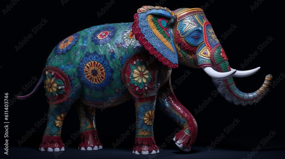 Obraz premium Ornate Beautiful Elephant