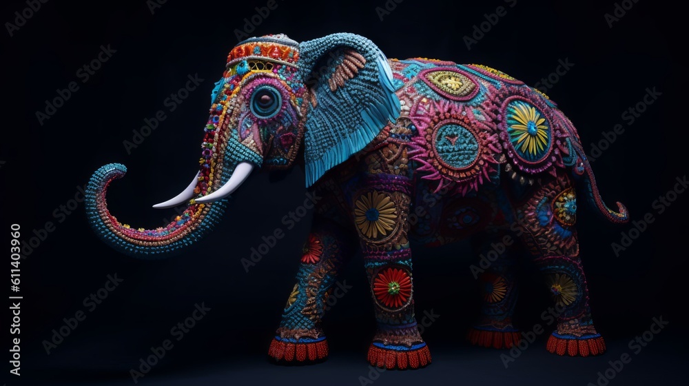 Obraz premium Ornate Beautiful Elephant