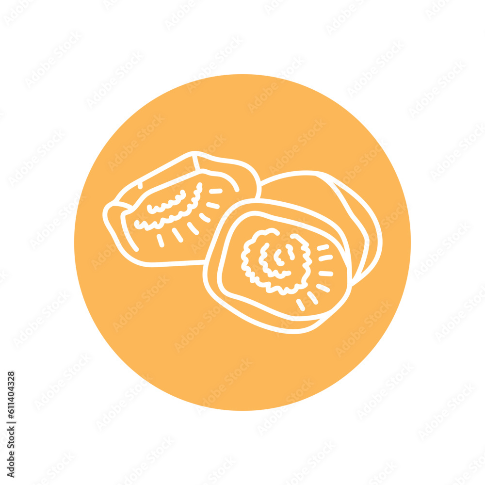 Dried peach black line icon. Natural organic super food Dried peach black line icon. Natural organic super food