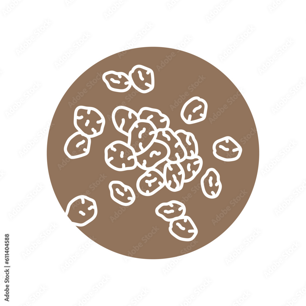 Raisins black line icon. Natural organic super food Raisins black line icon. Natural organic super food
