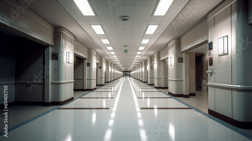 Empty Hospital Corridors