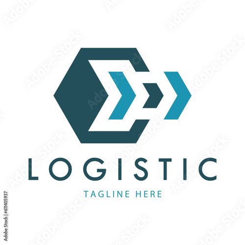 logistics logo icon illustration vector design distribution symbol delivery of goods economy finance