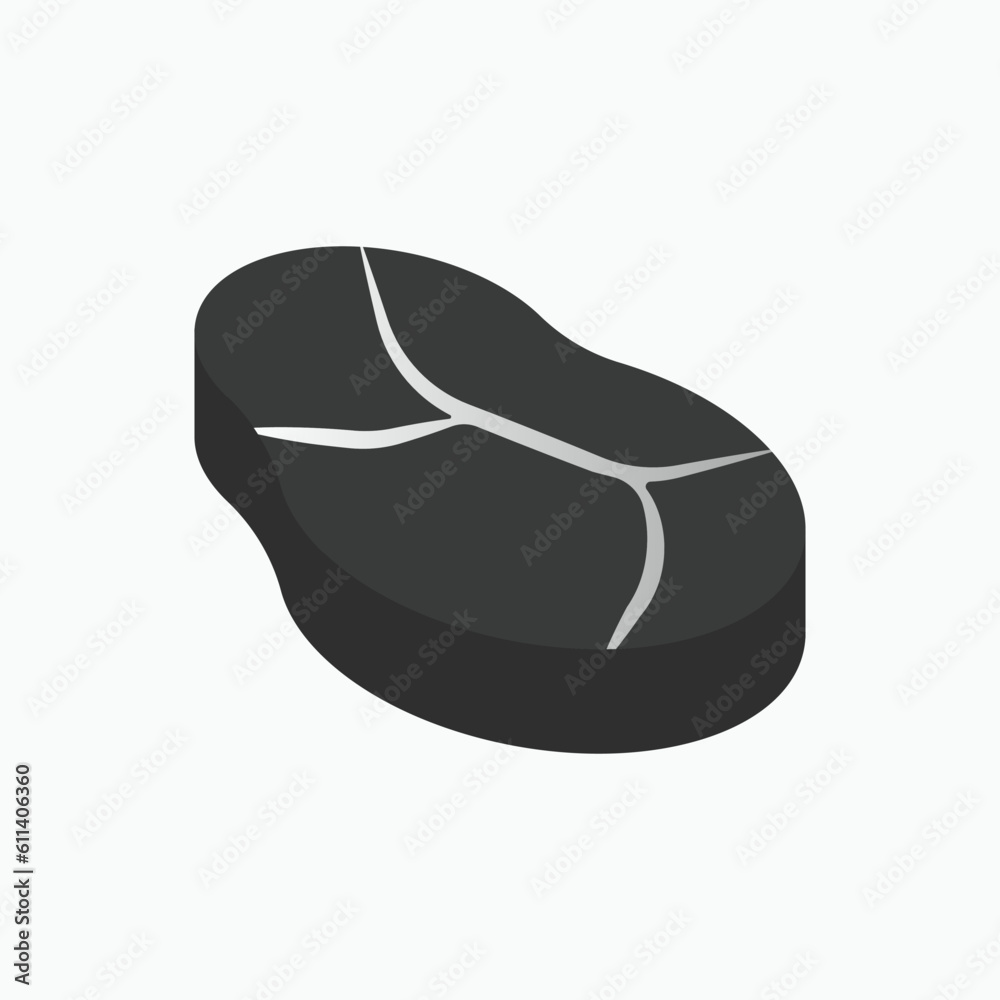 Meat Icon. Flesh Symbol - Vector.   