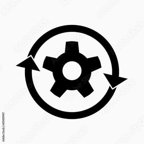 Technical Support Icon.Tech Assistance Symbol - Vector.  