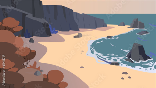 beach and sea