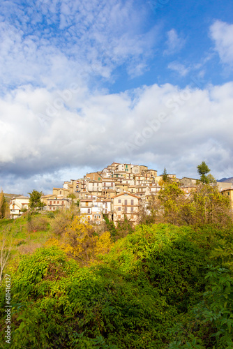 View of Turania in the province of Rieti. Italy.