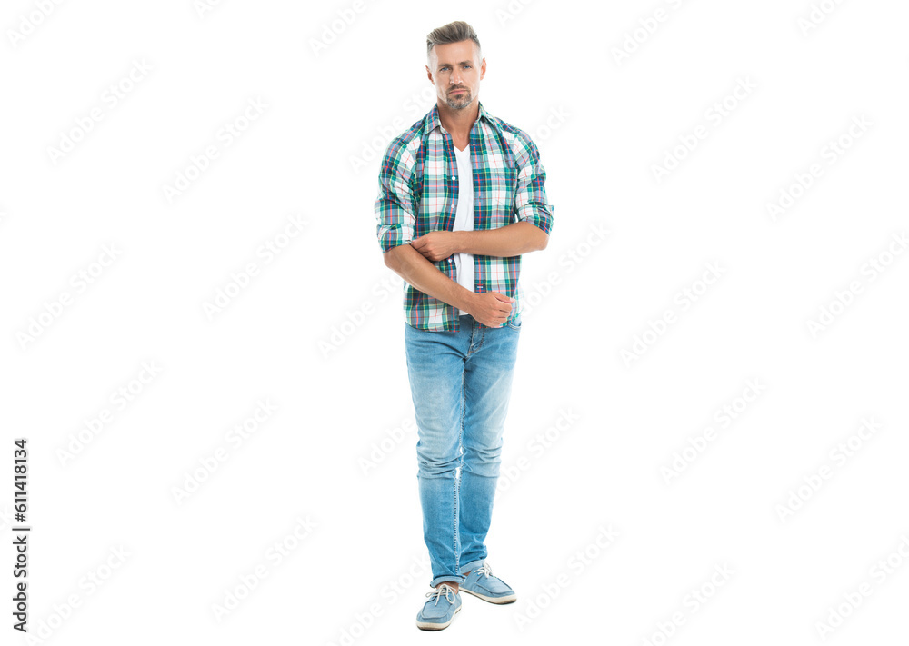 casual man wearing a plaid shirt and jeans, full length. A handsome casual man looking confident and stylish. A casual man in a checkered shirt and jeans. A cool casual man against white background casual man wearing a plaid shirt and jeans, full length. A handsome casual man looking confident and stylish. A casual man in a checkered shirt and jeans. A cool casual man against white background