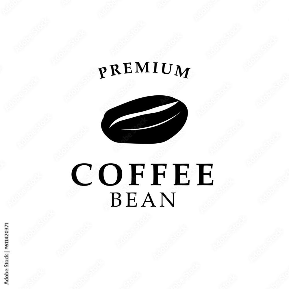 Coffee bean logo design concept vector illustration idea Coffee bean logo design concept vector illustration idea