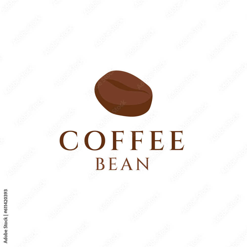 Coffee bean logo design concept vector illustration idea Coffee bean logo design concept vector illustration idea