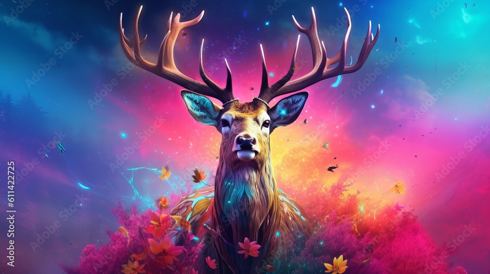 Mythical Deer Design Art
Mythical Deer Design Art