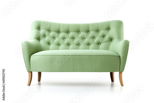 Fototapeta Naklejka Na Ścianę i Meble -  pale green bauhaus sofa