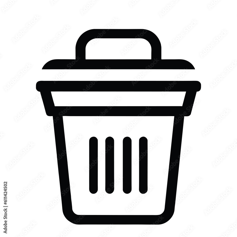 recycling trash can icon. trash bin vector icon set. Trash bin icon. recycling trash can icon. trash bin vector icon set. Trash bin icon.