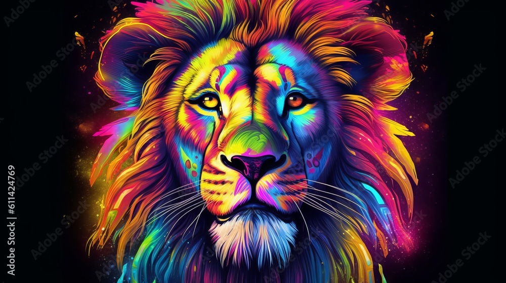 Mythical Male Lion Design Art
Mythical Male Lion Design Art