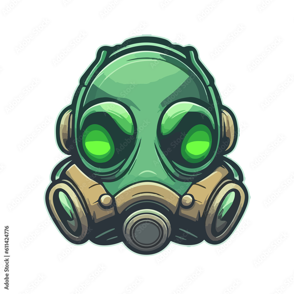 Radiation Zone Invasion: Alien Gas Mask - A Sci-Fi Scene of Nuclear Disaster Radiation Zone Invasion: Alien Gas Mask - A Sci-Fi Scene of Nuclear Disaster