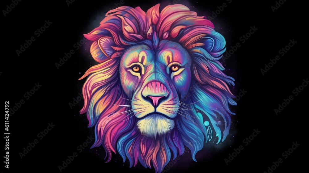 Mythical Male Lion Design Art
Mythical Male Lion Design Art