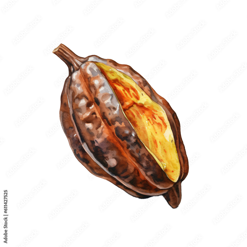 cocoa in watercolor design isolated on transparent background cocoa in watercolor design isolated on transparent background