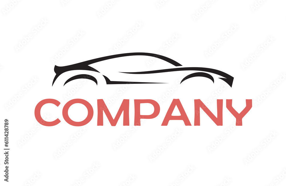 Vector rent car logo design