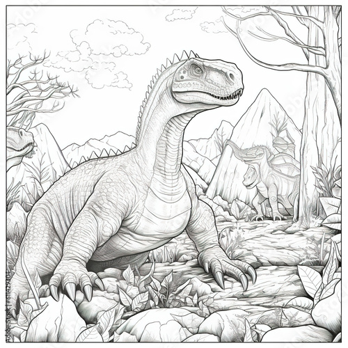 Coloriage XXL: Poster géant à colorier, Dinosaure, Musée d