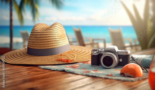 Vacation on the beach, Travel concept