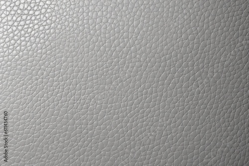A close up of a white leather texture with a pattern of small squares. Generative AI