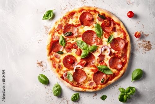 A pizza from the company pizza company. Generative AI