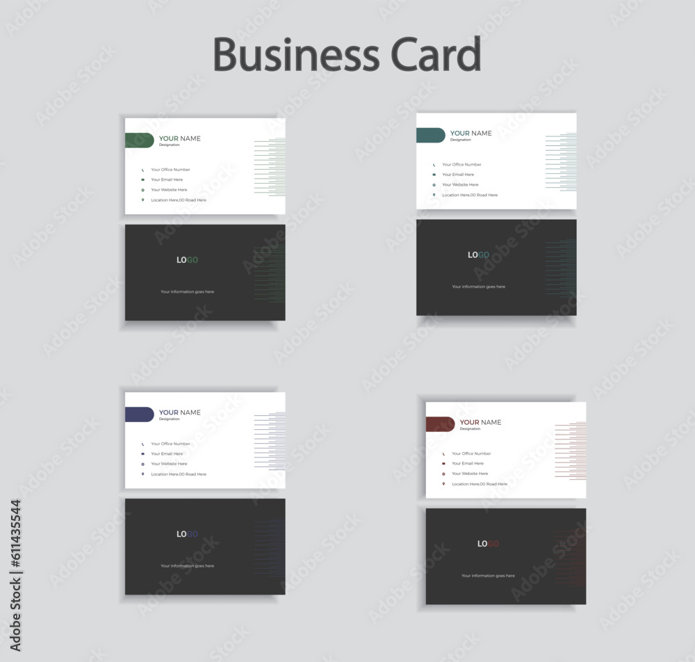 Business Card design template for business