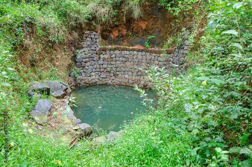 Open spring water well