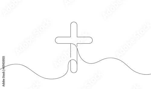 cross line art style vector eps 10