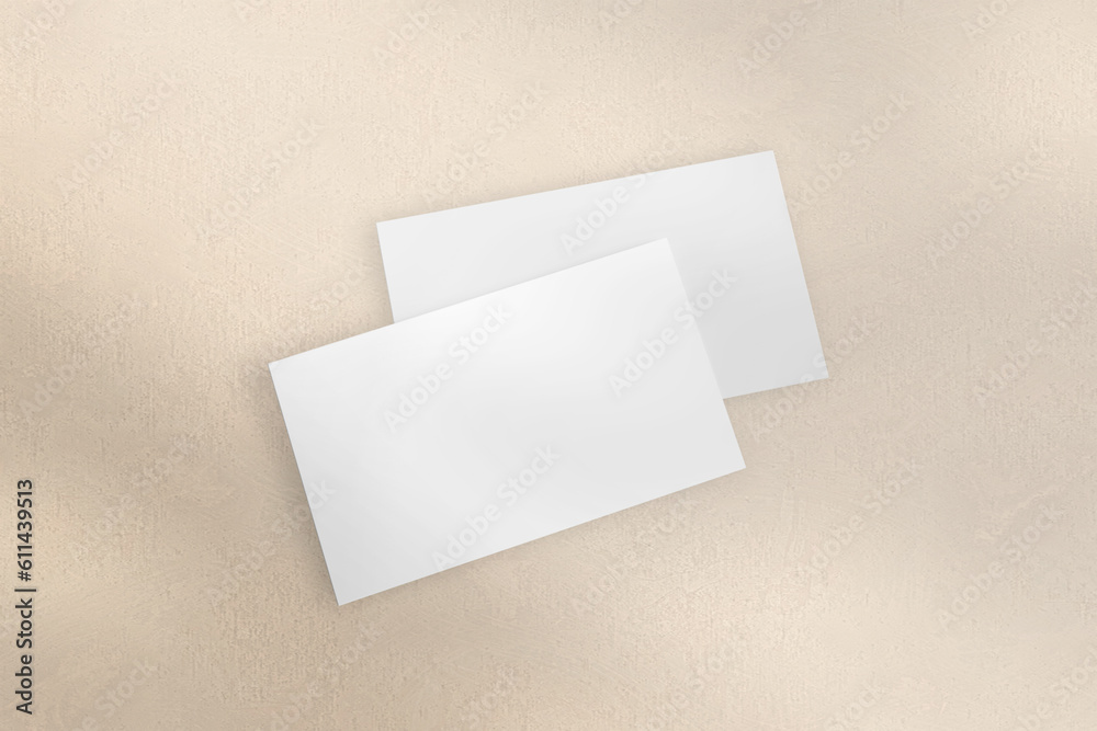 Modern business card mockup template with clipping path. Mock-up design for presentation branding, corporate identity, advertising, personal, stationery, graphic designers presentations. 3d Rendering. Modern business card mockup template with clipping path. Mock-up design for presentation branding, corporate identity, advertising, personal, stationery, graphic designers presentations. 3d Rendering.