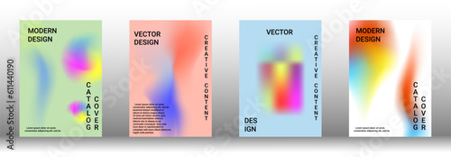 Artistic covers design. Creative fluid colors backgrounds. Set of abstract covers