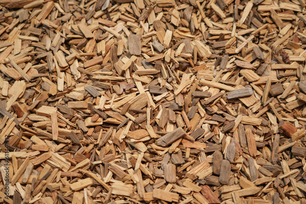 high angle view of mulch background in garden high angle view of mulch background in garden