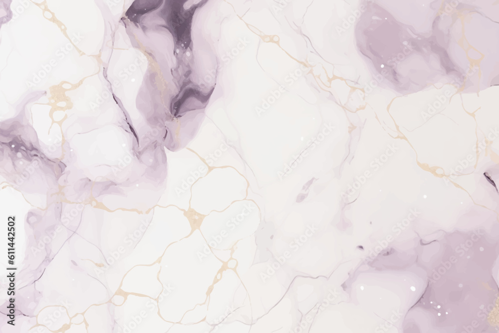 Marble background with gold glitter