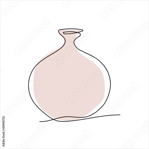 vases. Antique and modern tableware, ceramic bottle, museum exhibit, Greek art. line art. vector drawing. on a white background. color fill.