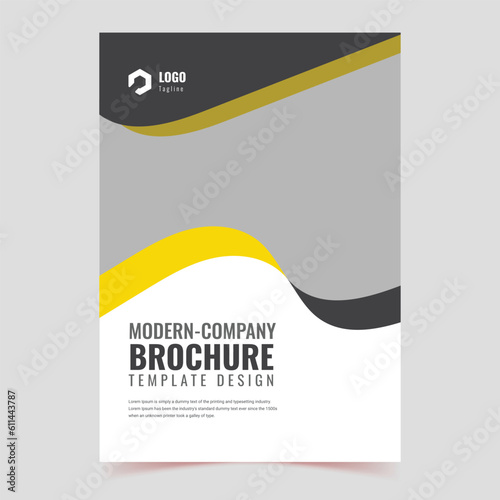 brochure, template, clean brochure template with minimalist concept and modern style use for business proposal and annual report, cover, banner, book cover, medica, vector