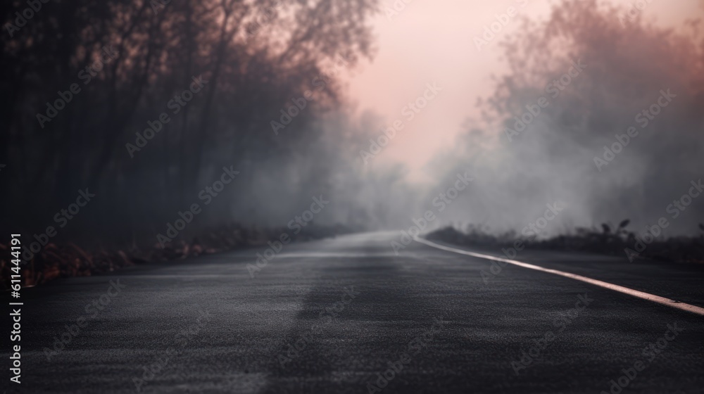 fog on the road HD 8K wallpaper Stock Photographic Image fog on the road HD 8K wallpaper Stock Photographic Image