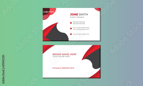  Modern and simple vector business  card template