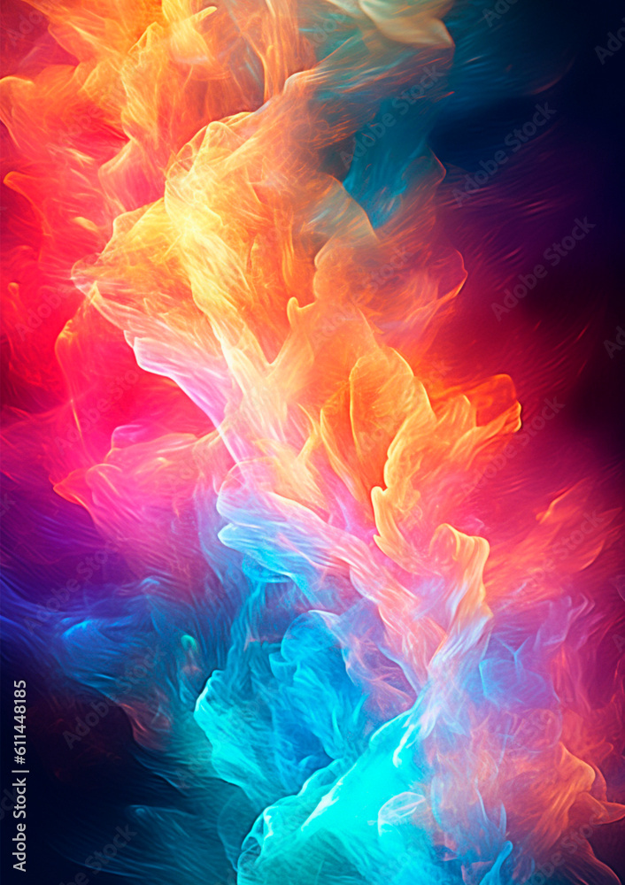 visualization of fractal realms, Abstract Background with 3D