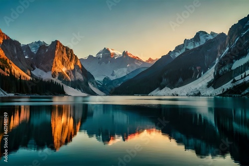 lake in the mountains © Sajawal
