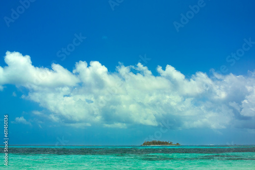 A small key in San Andres island at the sea of the seven colors, Colombia