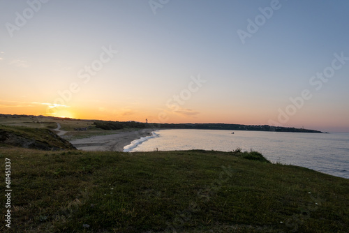 sunset over the sea