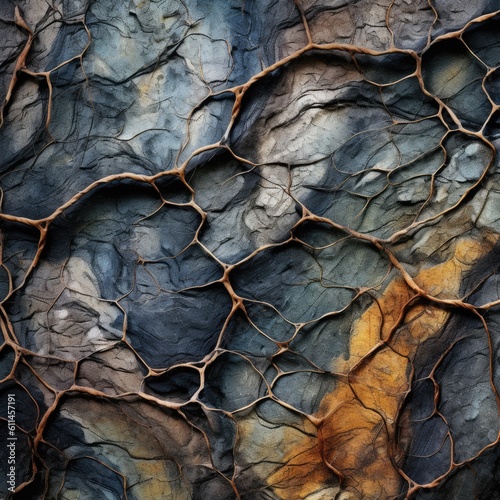 Harmonious blend of wood shapes and textures found in nature. Generative AI © YouraPechkin