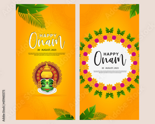 Onam, also known as the harvest festival of Kerala, is a significant celebration in South India. photo