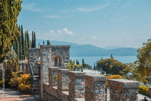 Italy, Lake Garda: 04.2023. Legendary house: Villa Gabriele d'Annunzio. Lake Garda: Villa Vittoriale Villa Museum.  photo